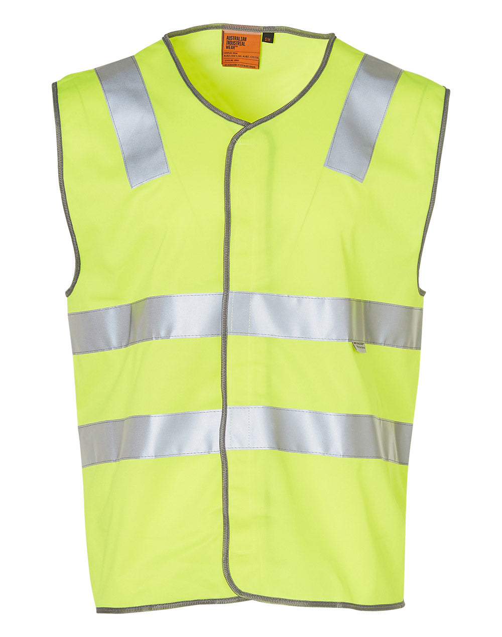 Hi-Vis Safety Vest - FluoroYellow Silver