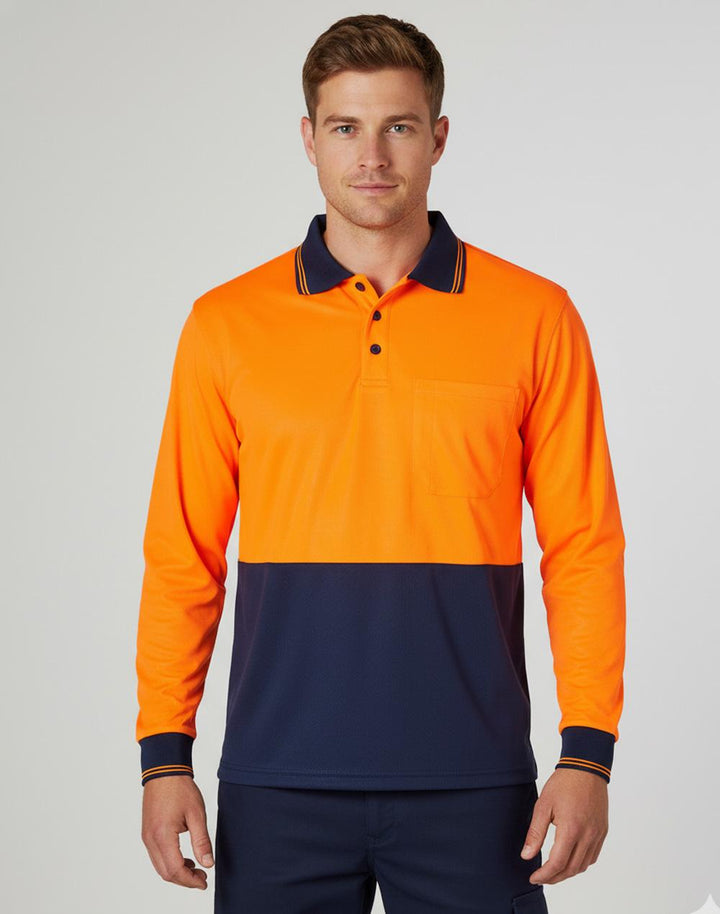 High Visibility Long Sleeve Polo