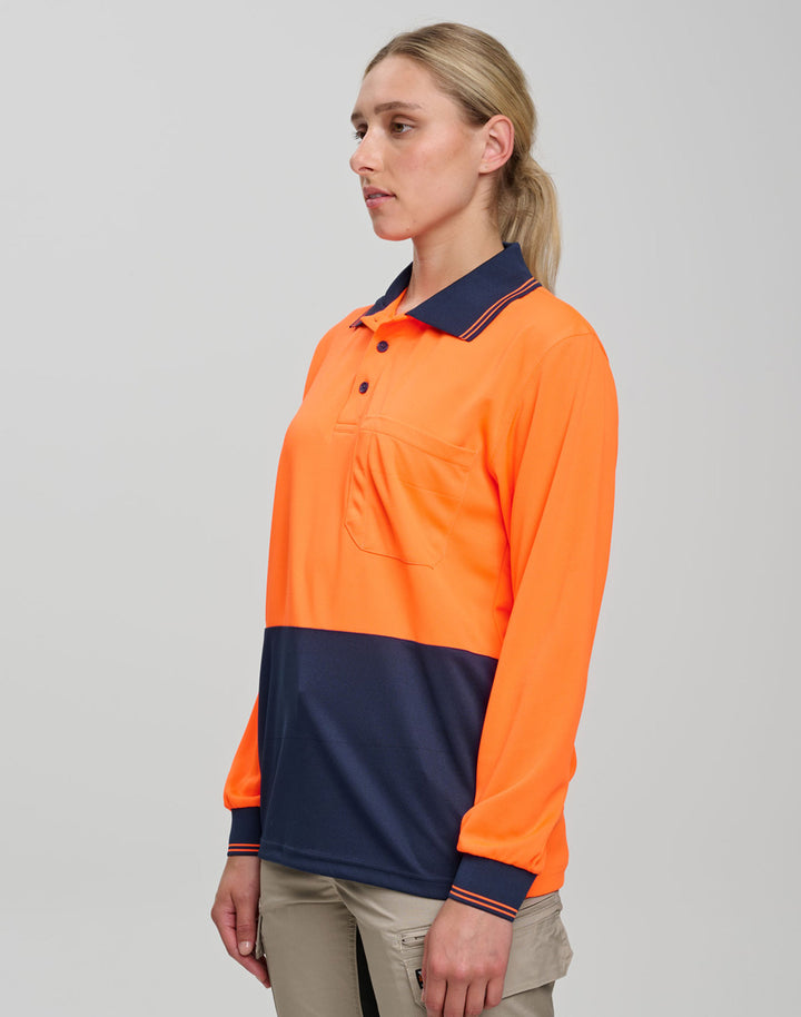 High Visibility Long Sleeve Polo