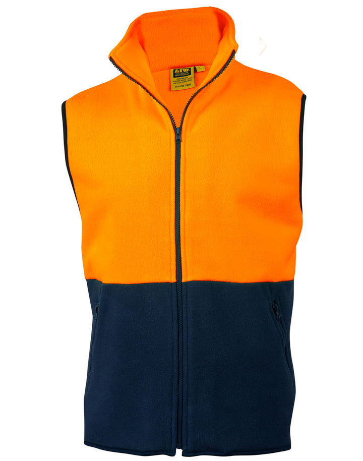 Hi-Vis Two Tone Vest - FluoroOrange Navy