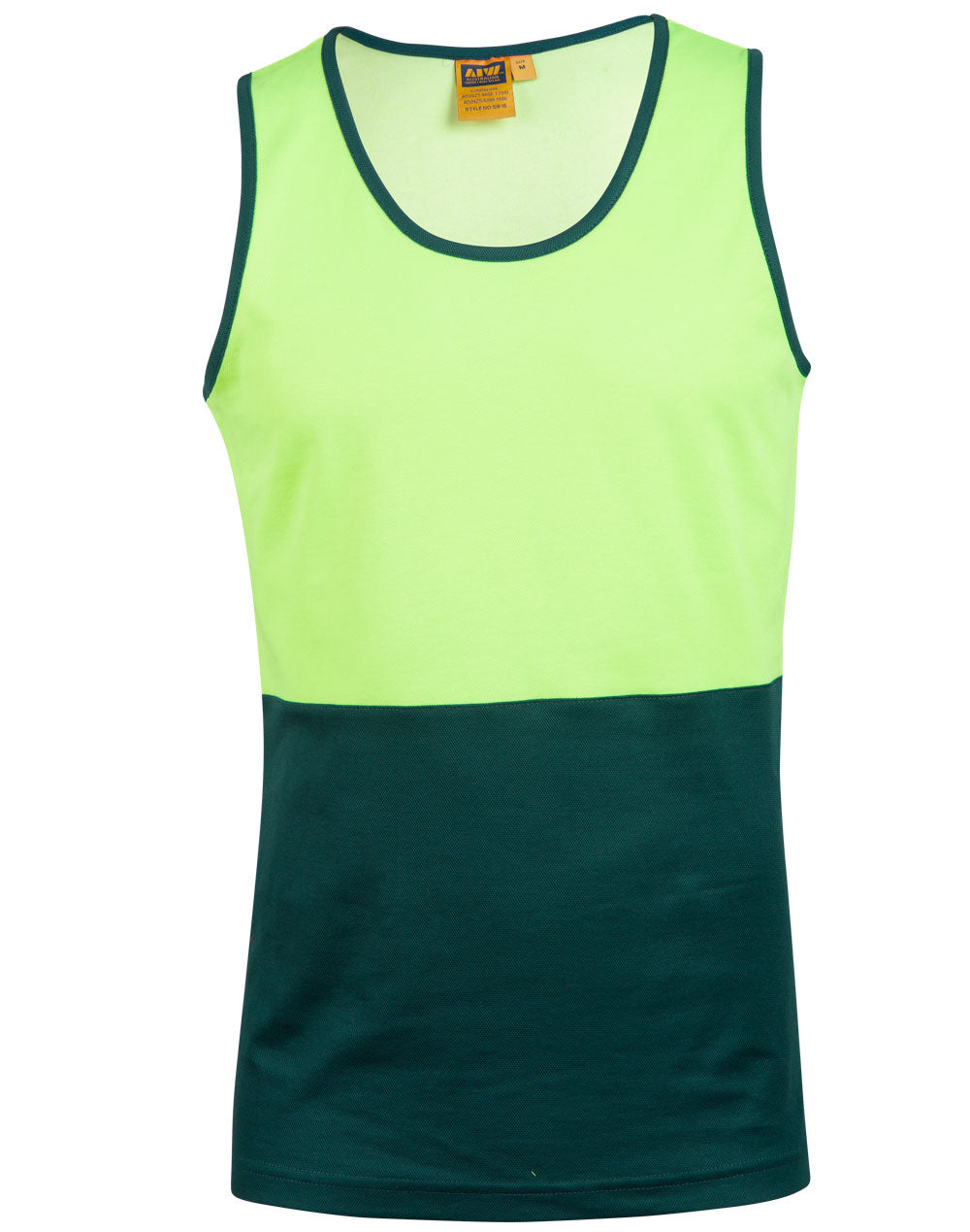 Hi-Vis Safety Singlet - FluoroYellow Bottle