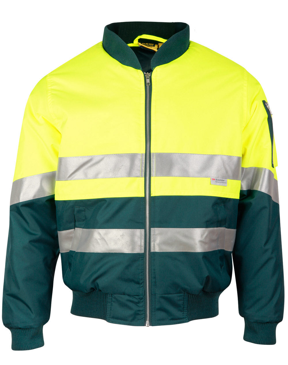 Hi-Vis Two Tone Flying Jacket - Yellow Bottle