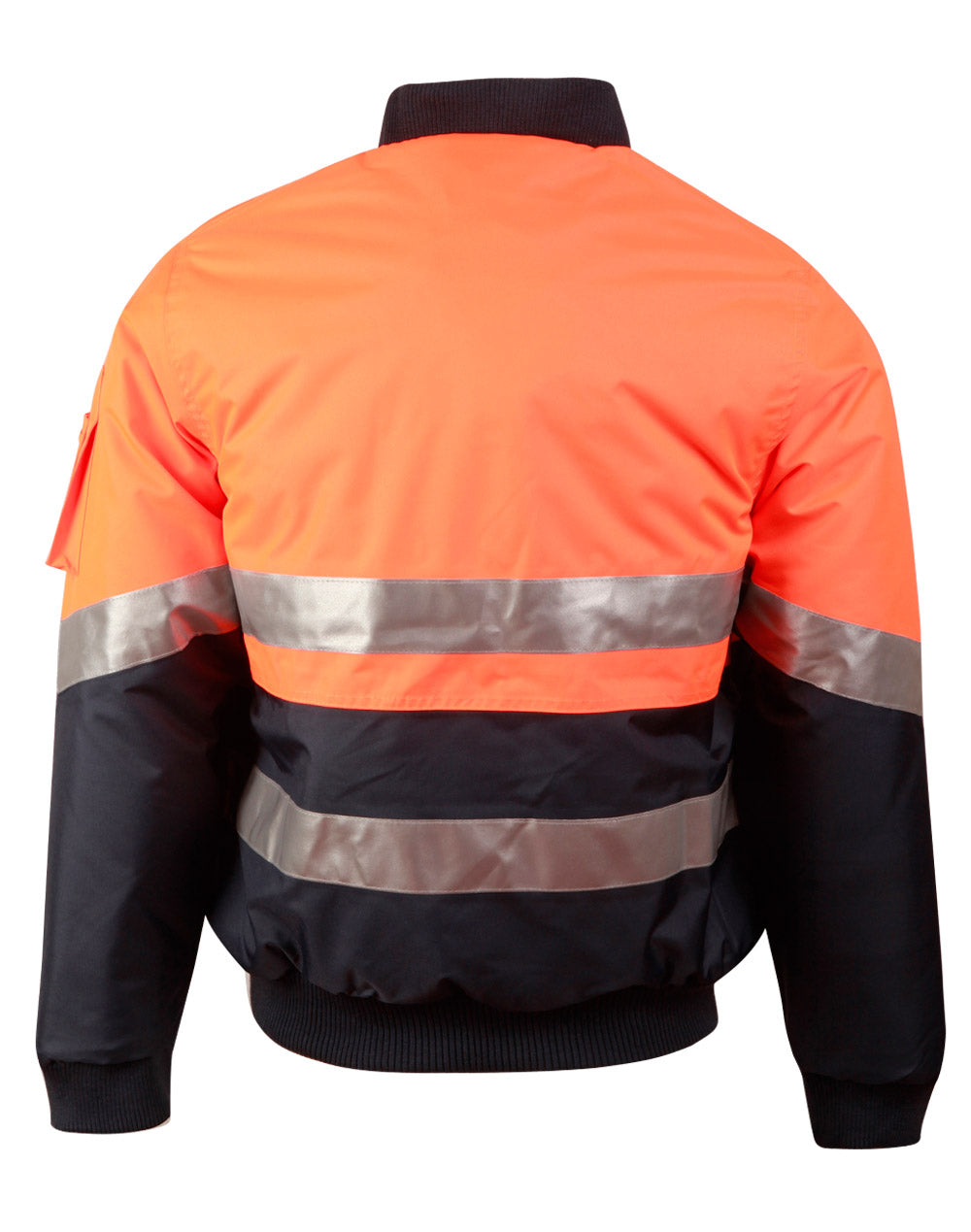 Hi-Vis Two Tone Flying Jacket - Orange Navy