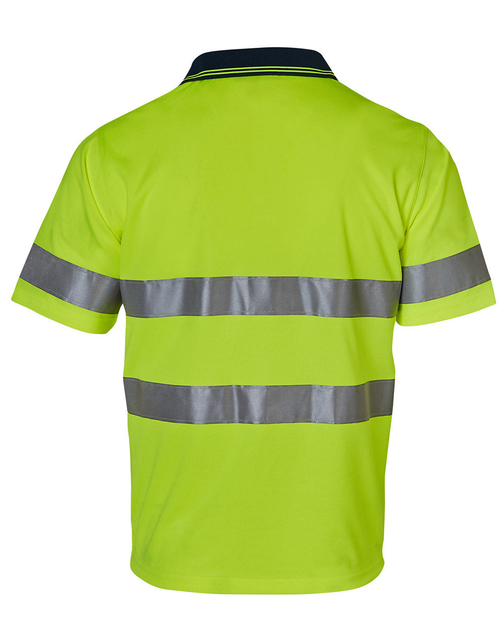 Short Sleeve Safety Polo - Yellow Navy