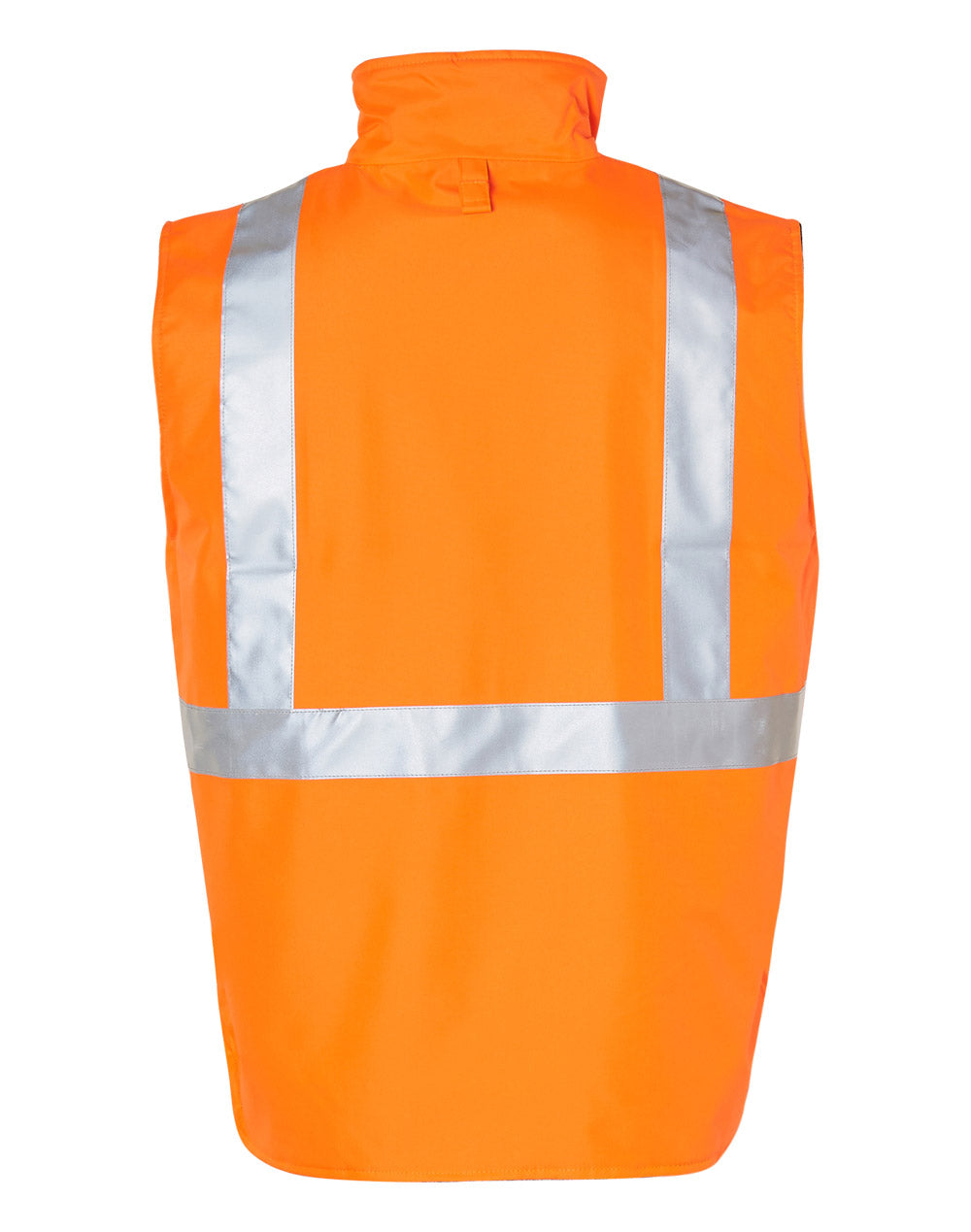 Hi-Vis Reversible Safety Vest With 3M Tapes - Orange Navy