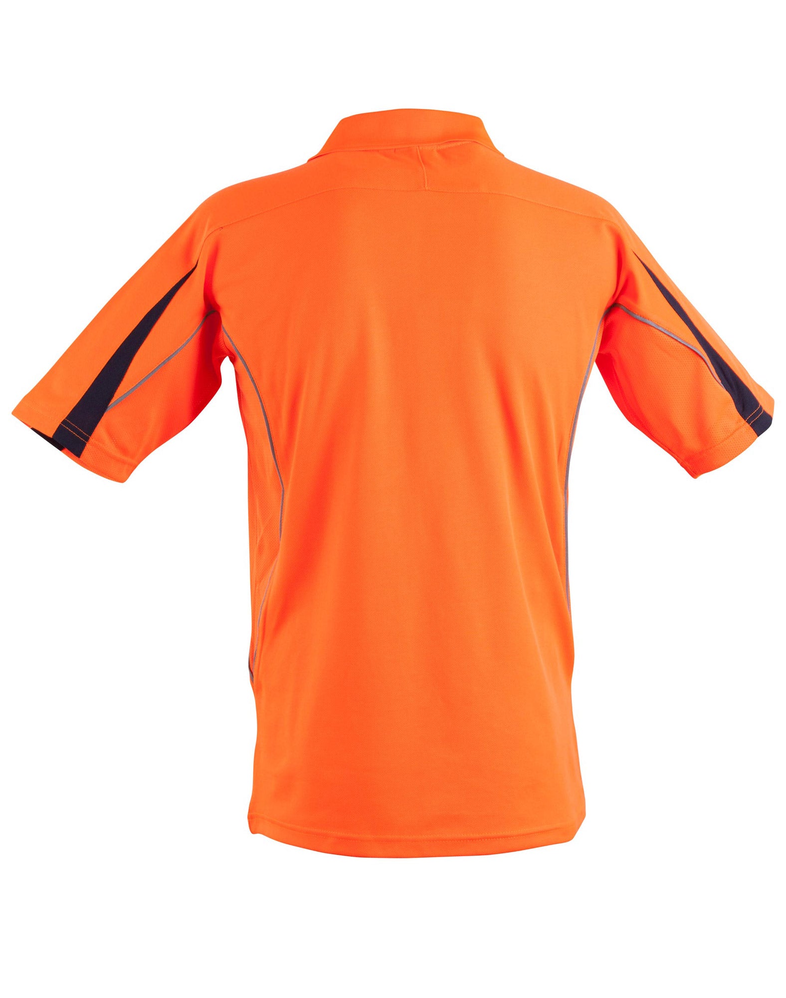 Hi-Vis Legend Short Sleeve Polo Mens' - Orange Navy