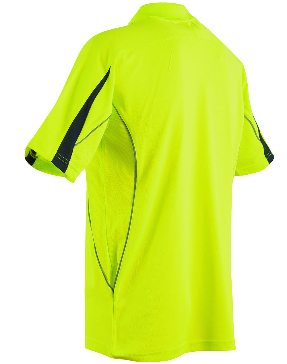 Hi-Vis Legend Short Sleeve Polo Mens' - Yellow Navy