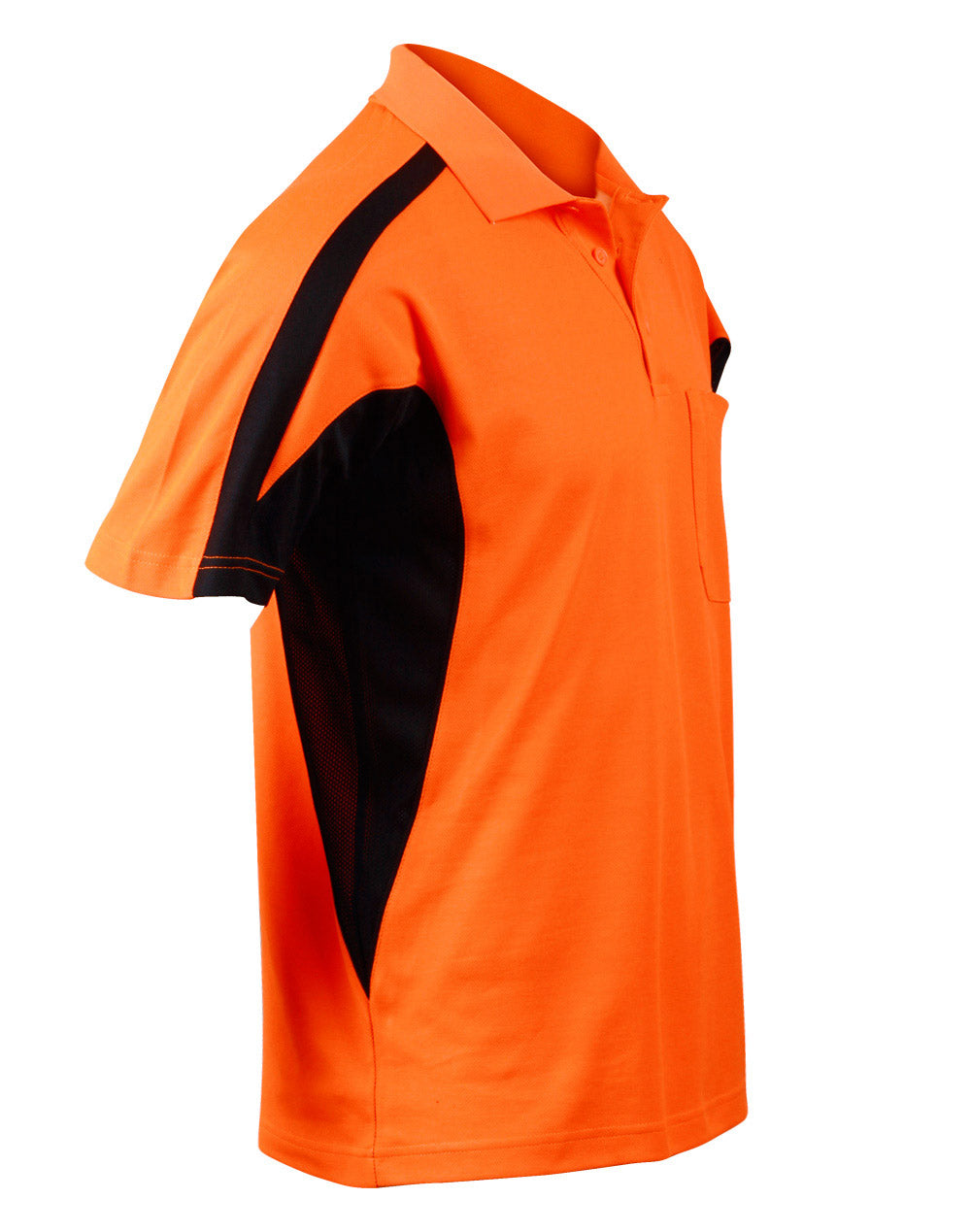 Hi-Vis Fashion Polo Unisex - Orange Navy