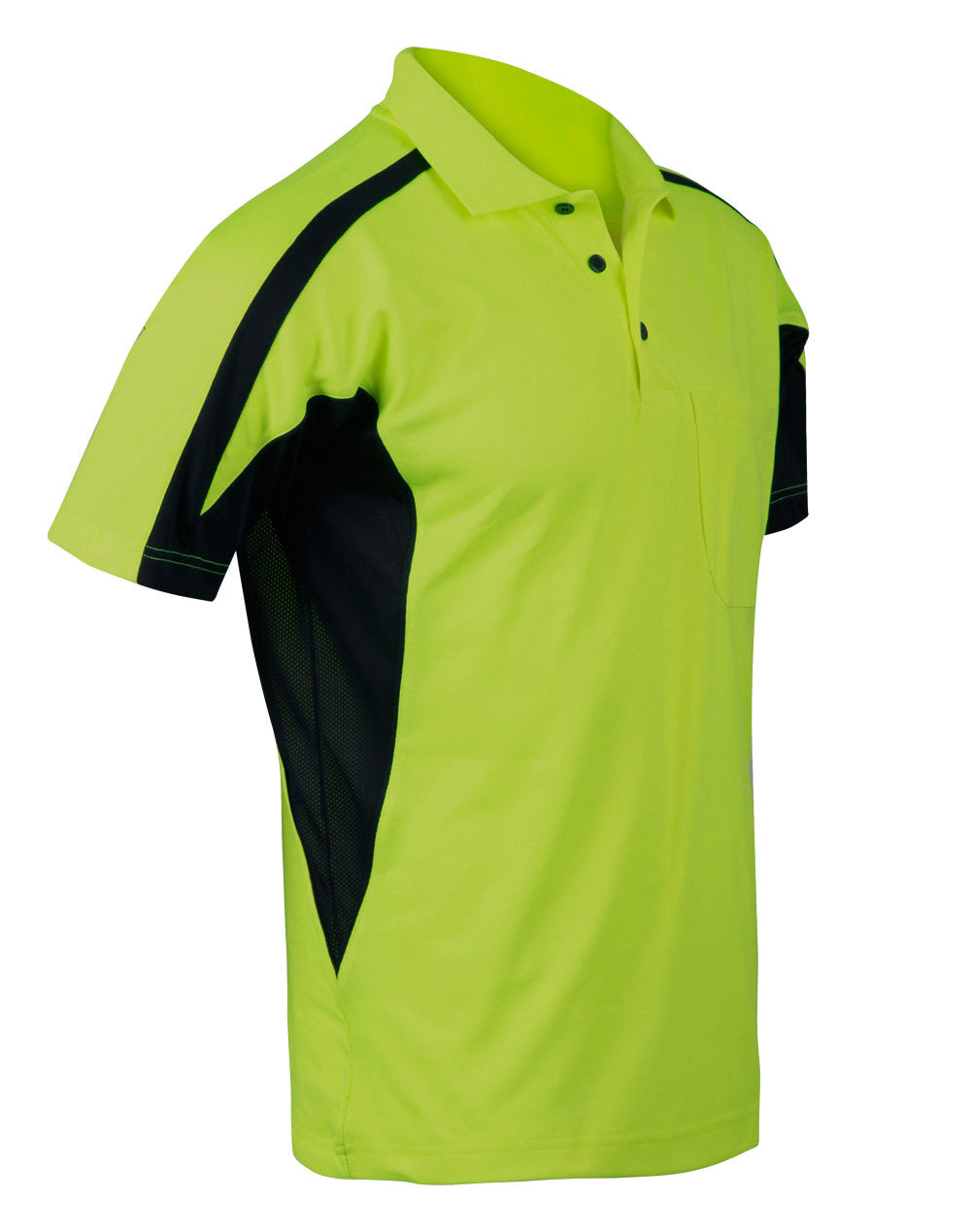 Hi-Vis Fashion Polo Unisex - Yellow Navy