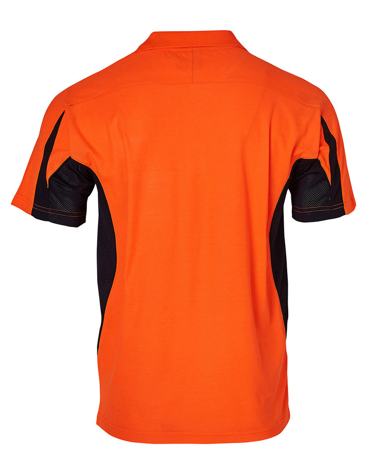 Hi-Vis Fashion Polo Unisex - Orange Navy