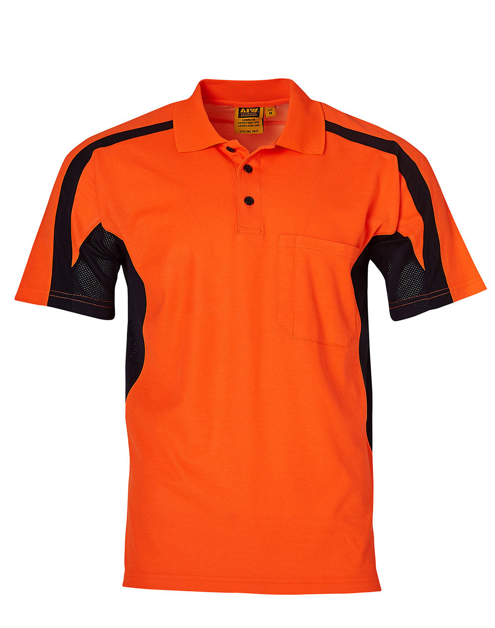 Hi-Vis Fashion Polo Unisex - Orange Navy