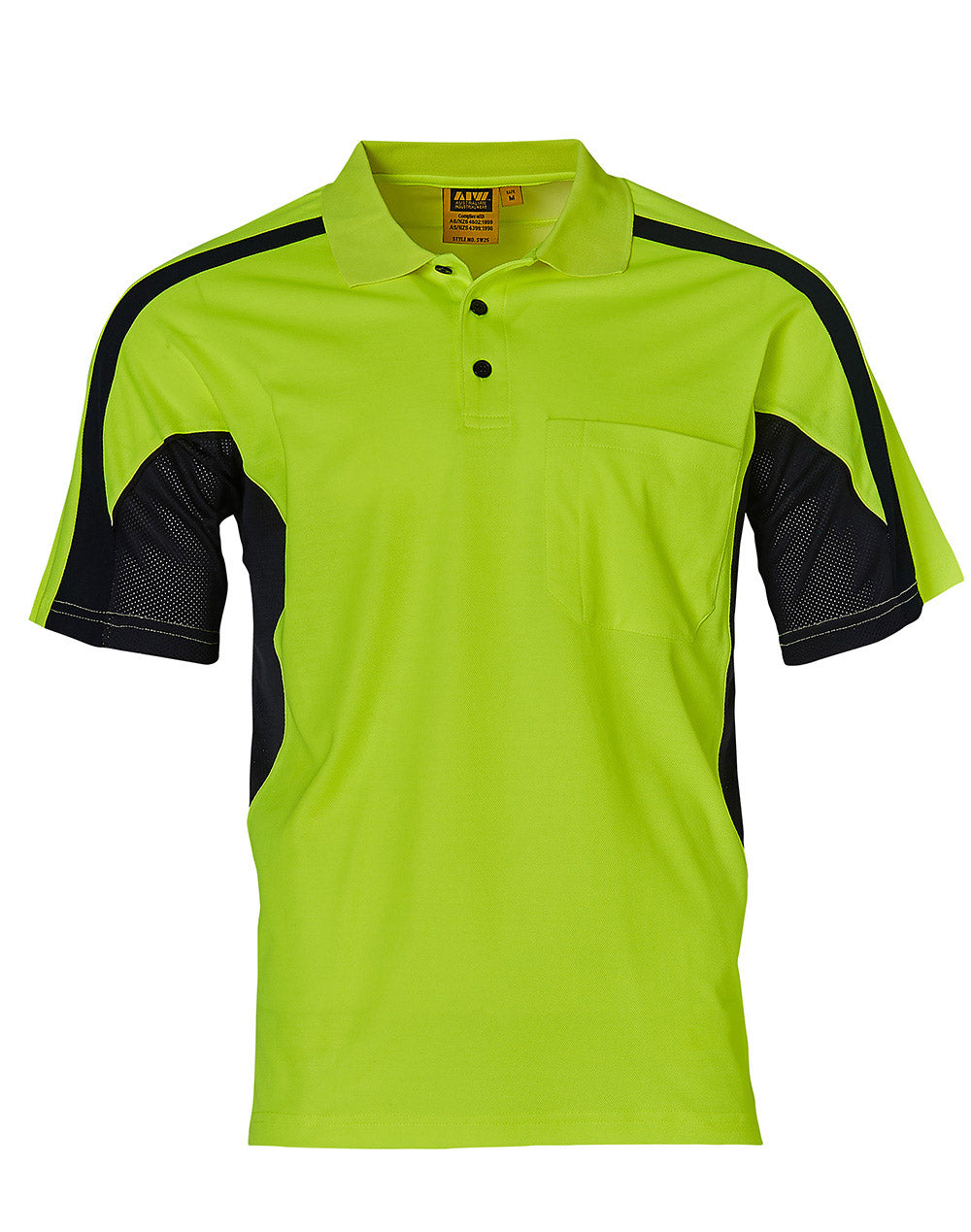 Hi-Vis Fashion Polo Unisex - Yellow Navy