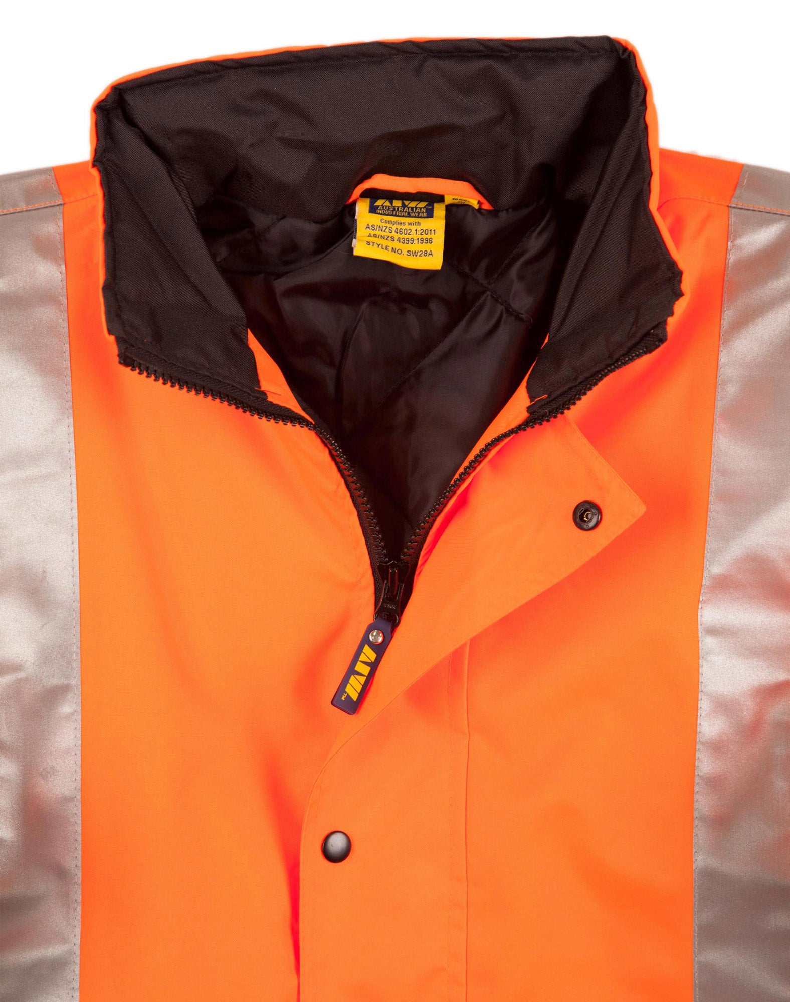 Hi-Vis Two Tone Rain Proof Jacket With Quilt Lining