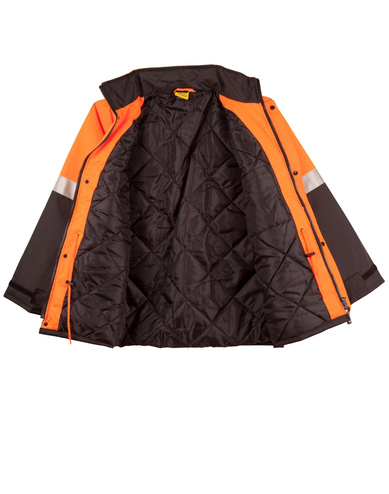 Hi-Vis Two Tone Rain Proof Jacket With Quilt Lining