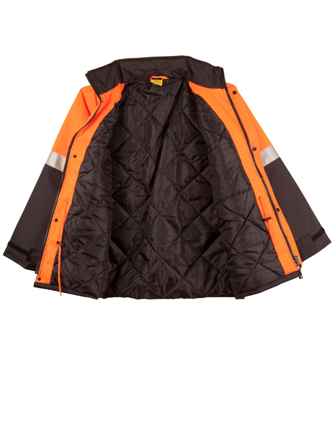 Hi-Vis Two Tone Rain Proof Jacket With Quilt Lining