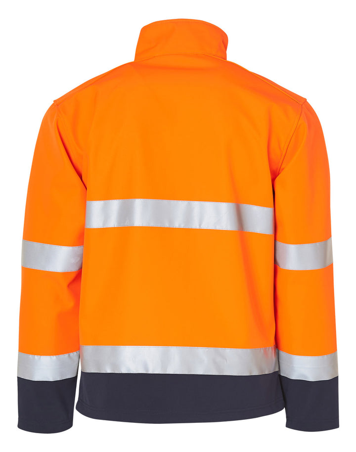 Hi-Vis Safety Jacket - Orange Navy
