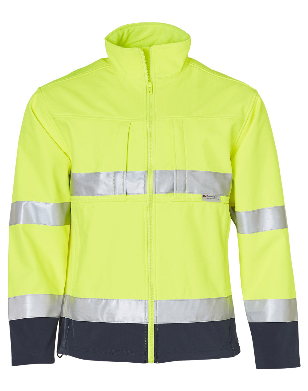 Hi-Vis Safety Jacket - Yellow Navy