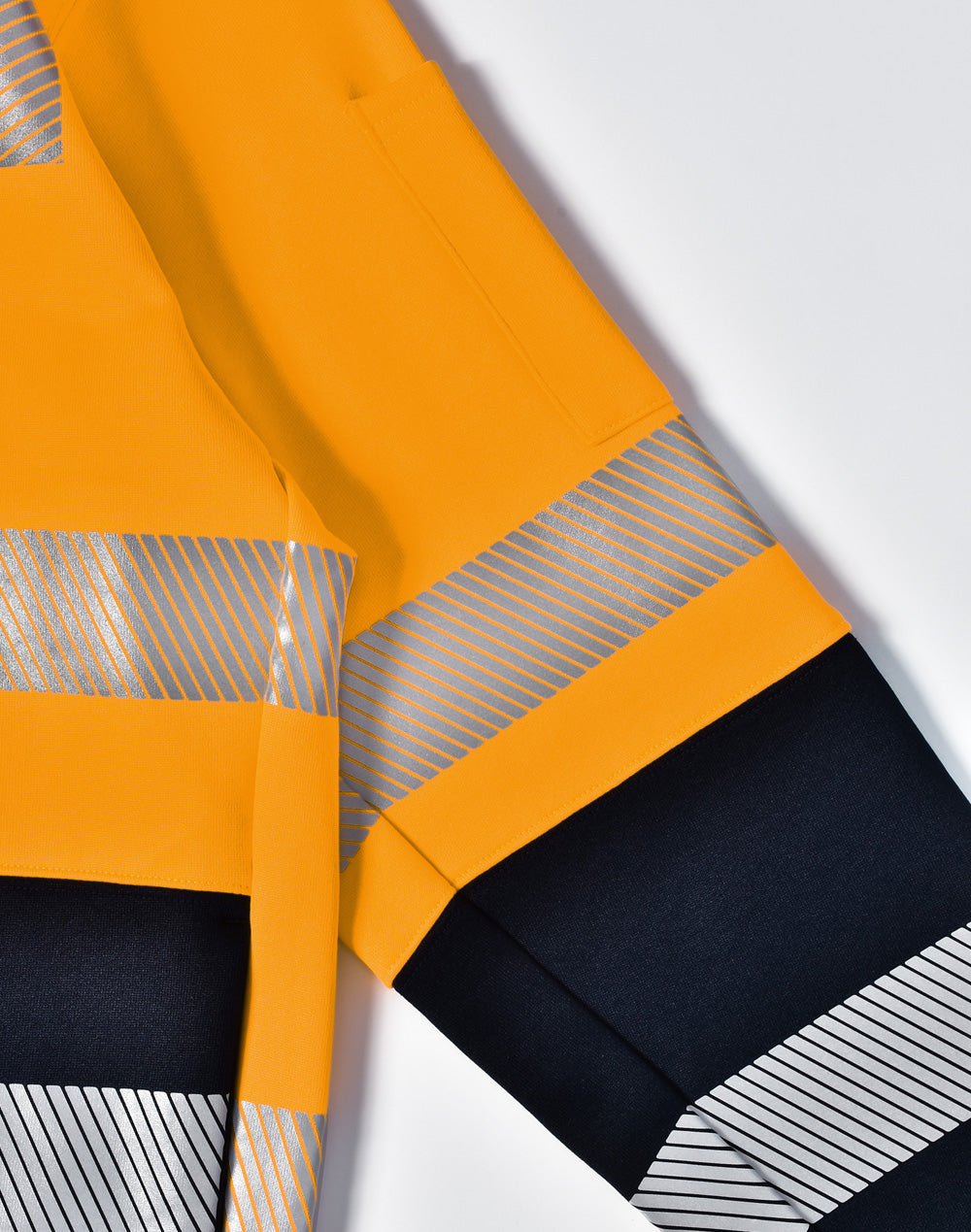 Vic Rail Hi Vis Safety Jumper- Unisex - Orange Navy