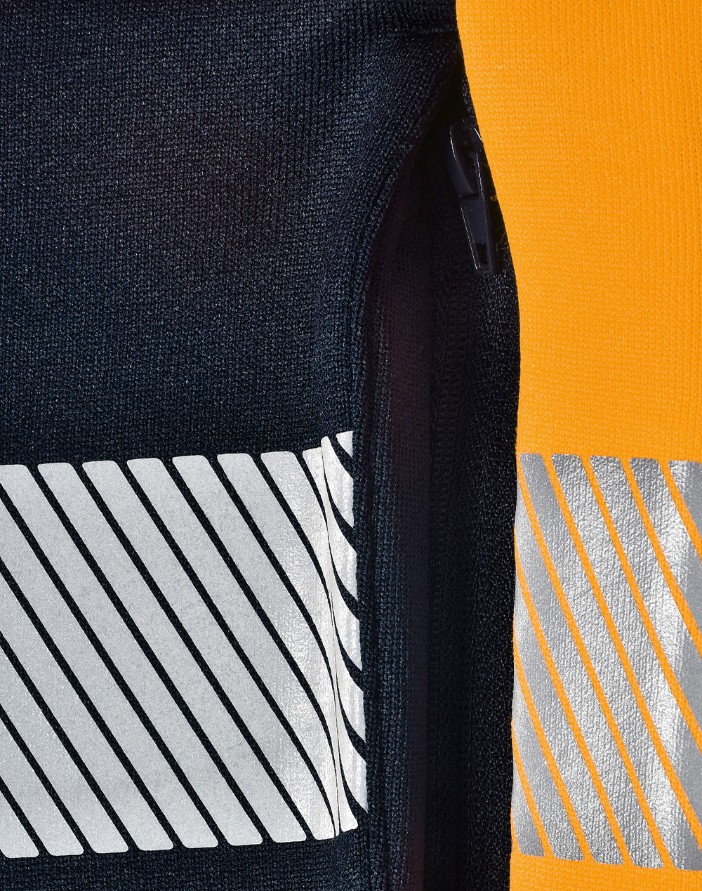 Vic Rail Hi Vis Safety Jumper- Unisex - Orange Navy