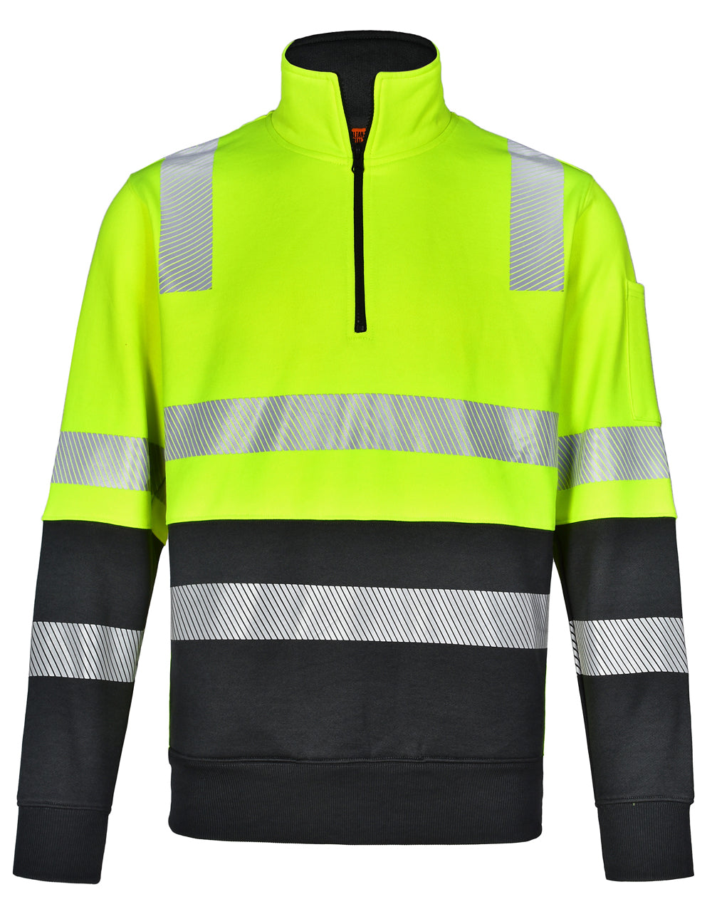 Vic Rail Hi Vis Safety Jumper- Unisex - Yellow Charcoal