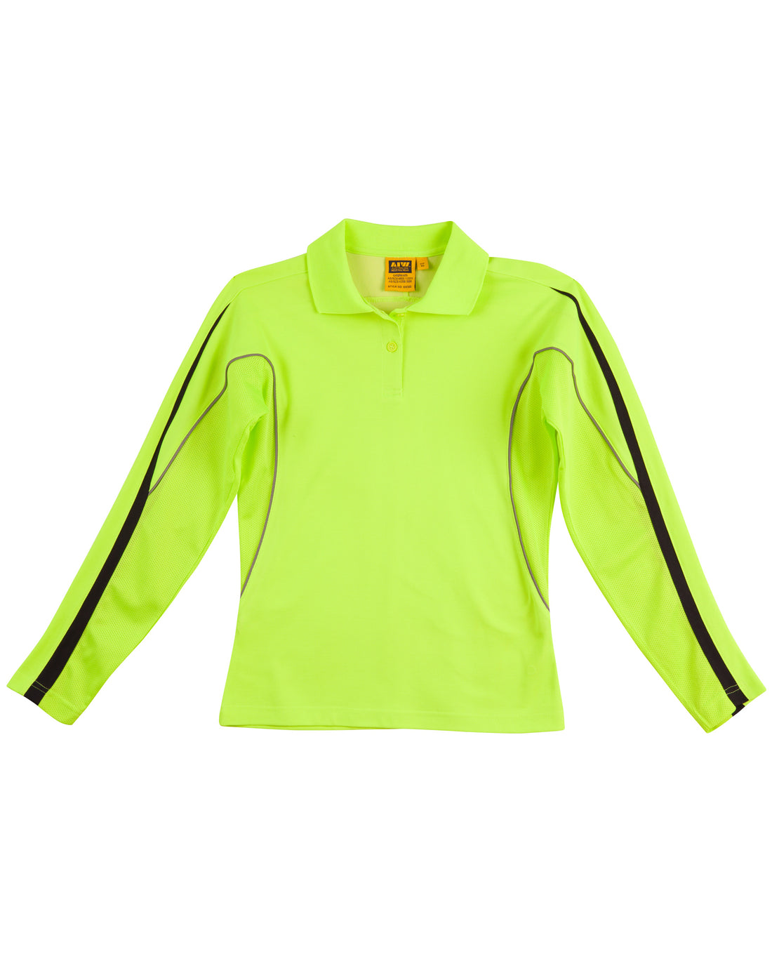 Hi-Vis Legend Long Sleeve Polo Ladies' - Yellow Navy