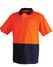Cotton Jersey Two Tone Safety Polo - Orange Navy
