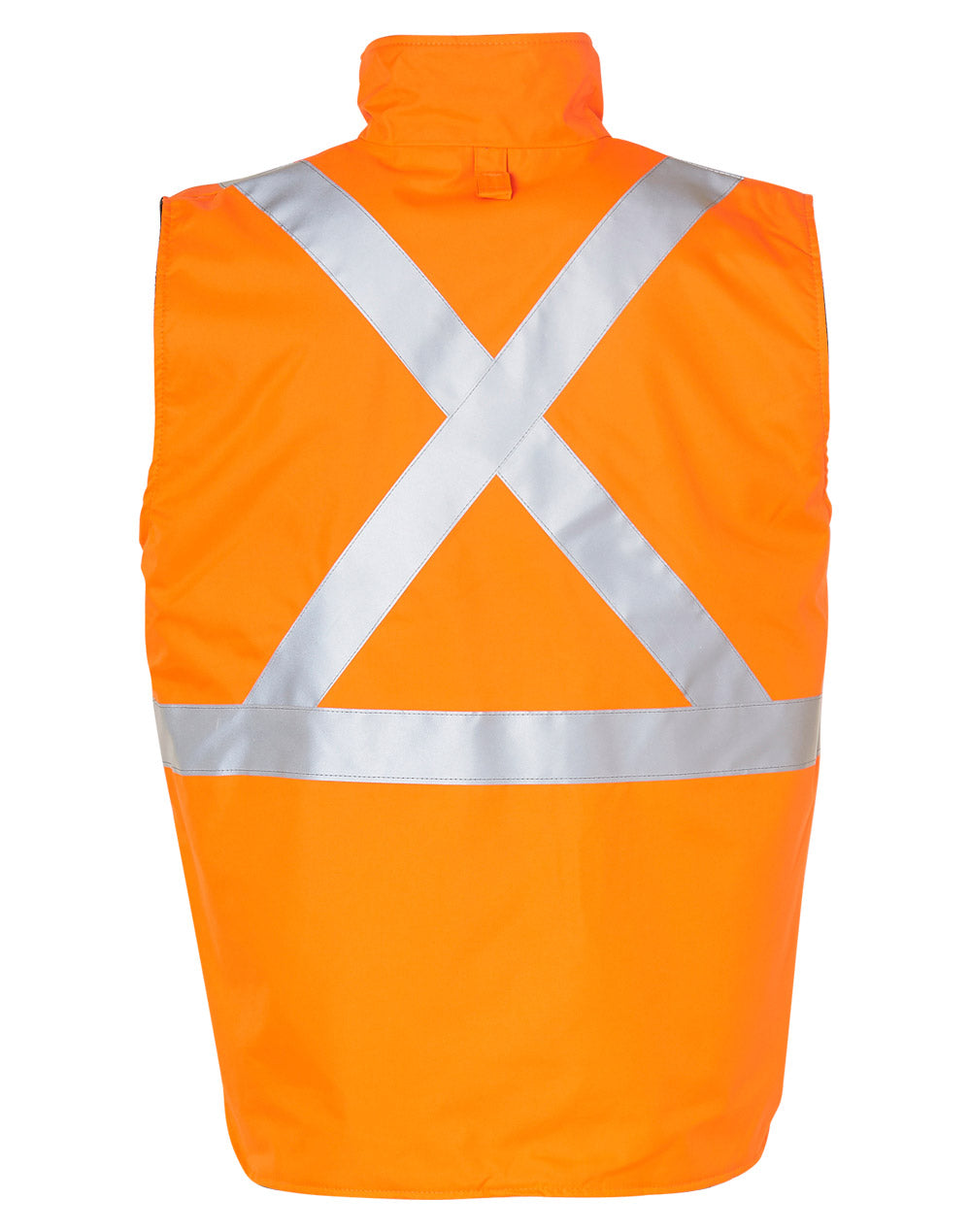 Hi-Vis Safety Vest - Orange Navy