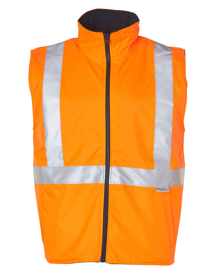 Hi-Vis Safety Vest - Orange Navy