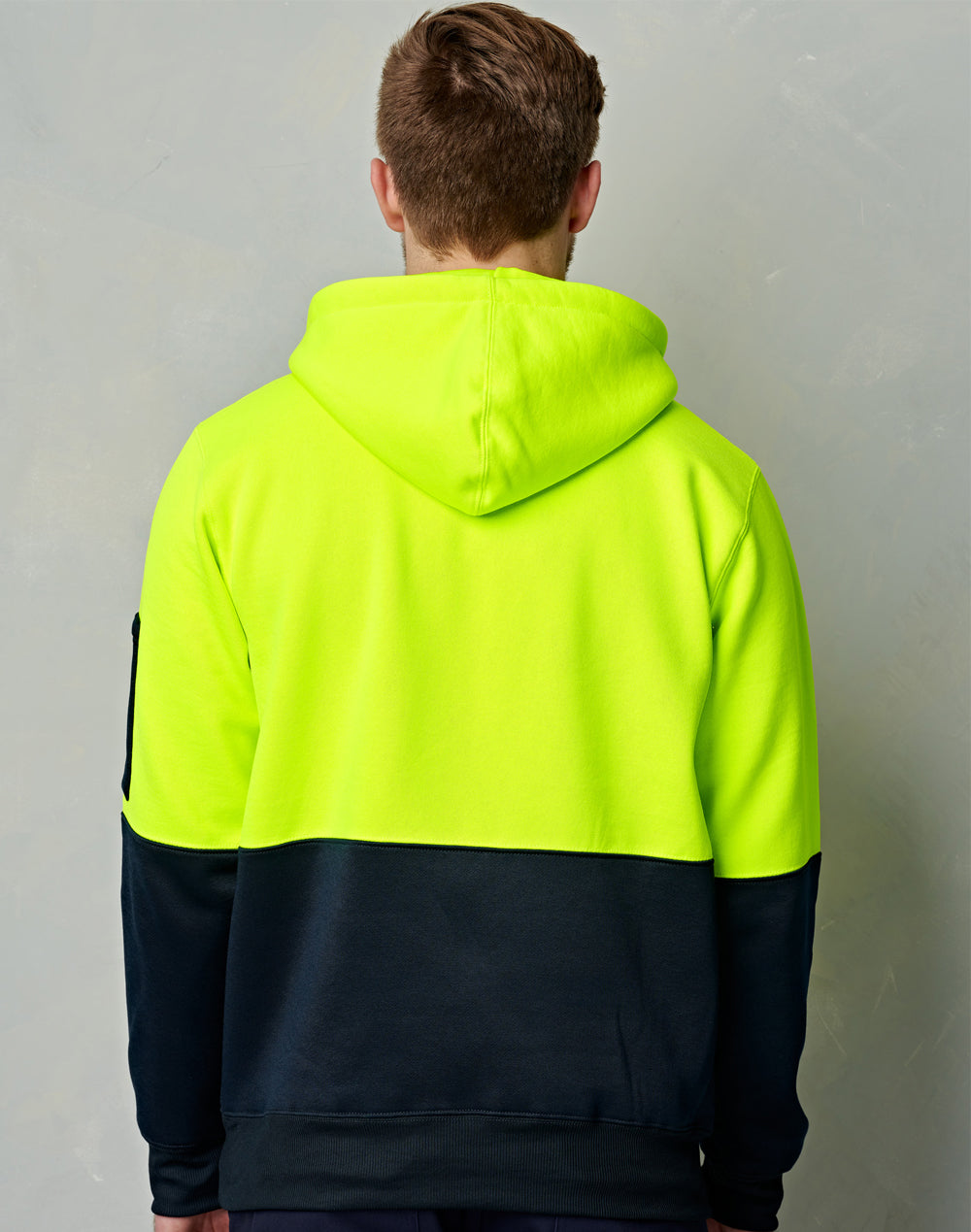 Hi-Vis Two Tone Fleecy Hoodie Unisex