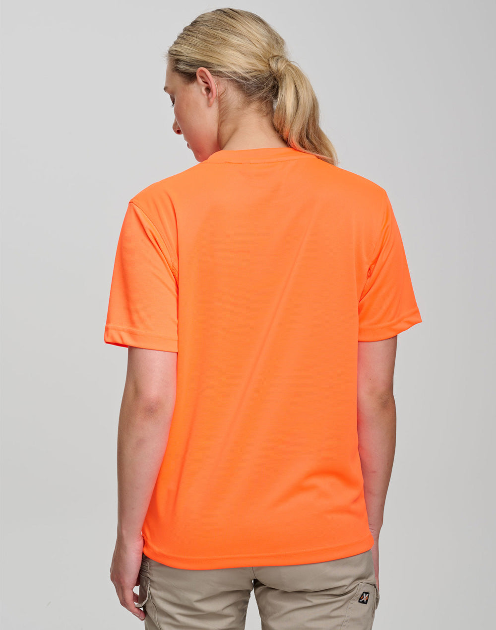 Hi-Vis Mini Waffle Safety Tee-Unisex