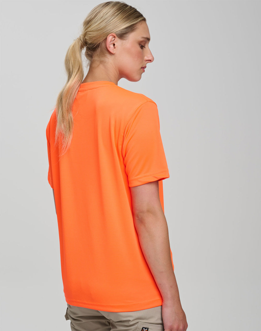 Hi-Vis Mini Waffle Safety Tee-Unisex