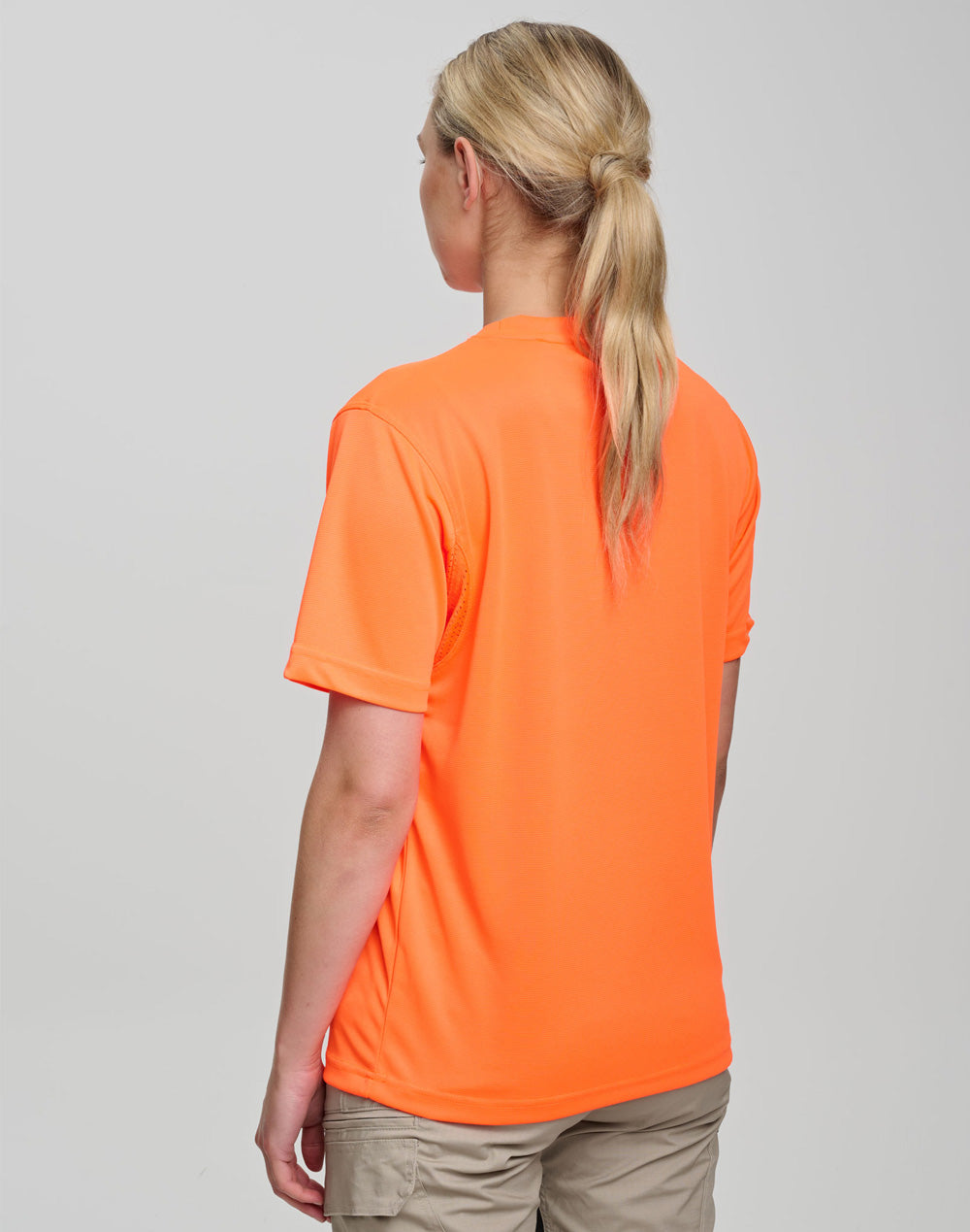 Hi-Vis Mini Waffle Safety Tee-Unisex
