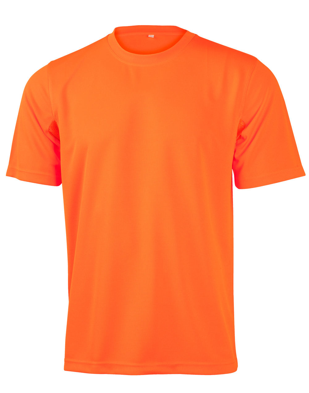 Hi-Vis Mini Waffle Safety Tee-Unisex - Orange