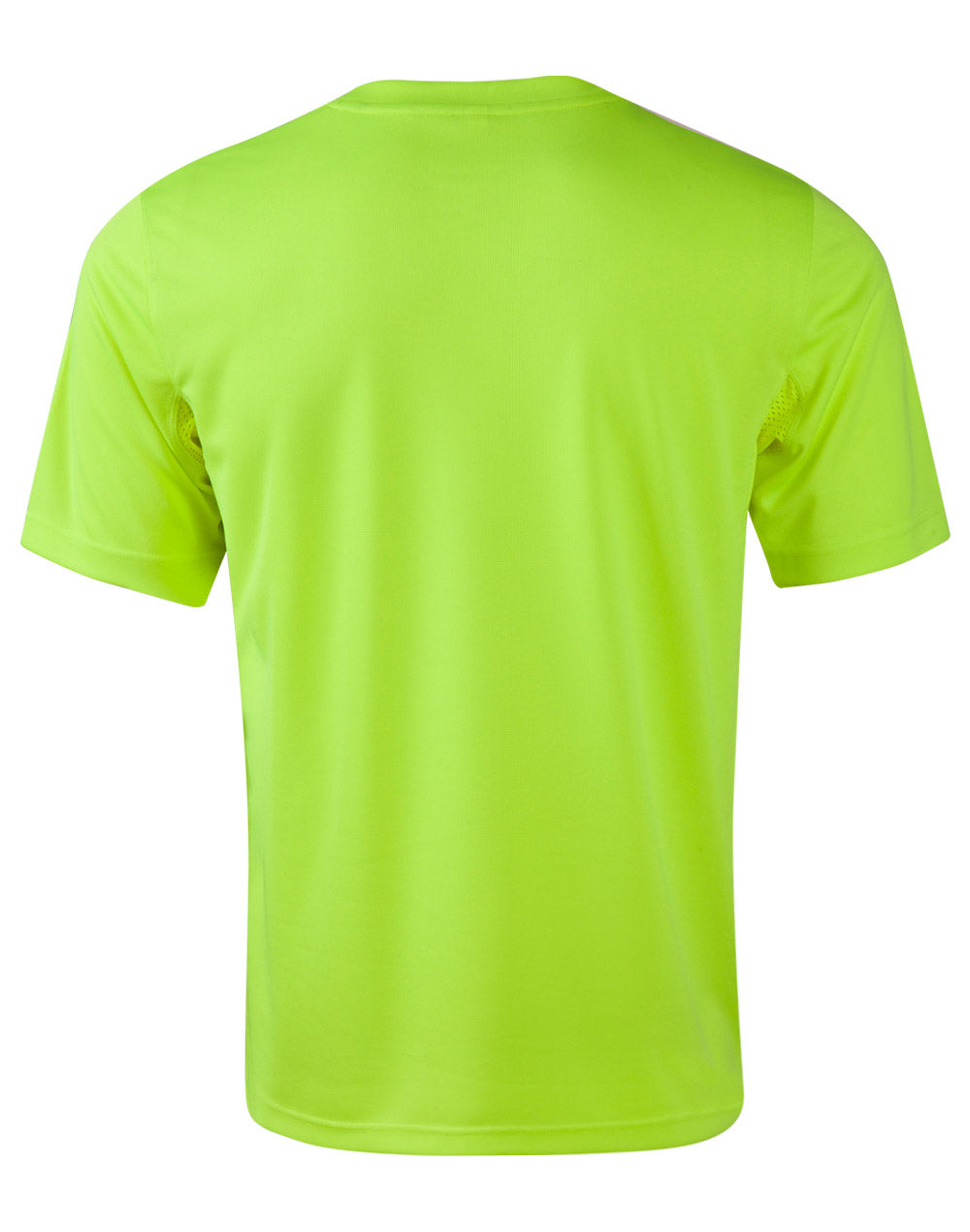 Hi-Vis Mini Waffle Safety Tee-Unisex - Yellow