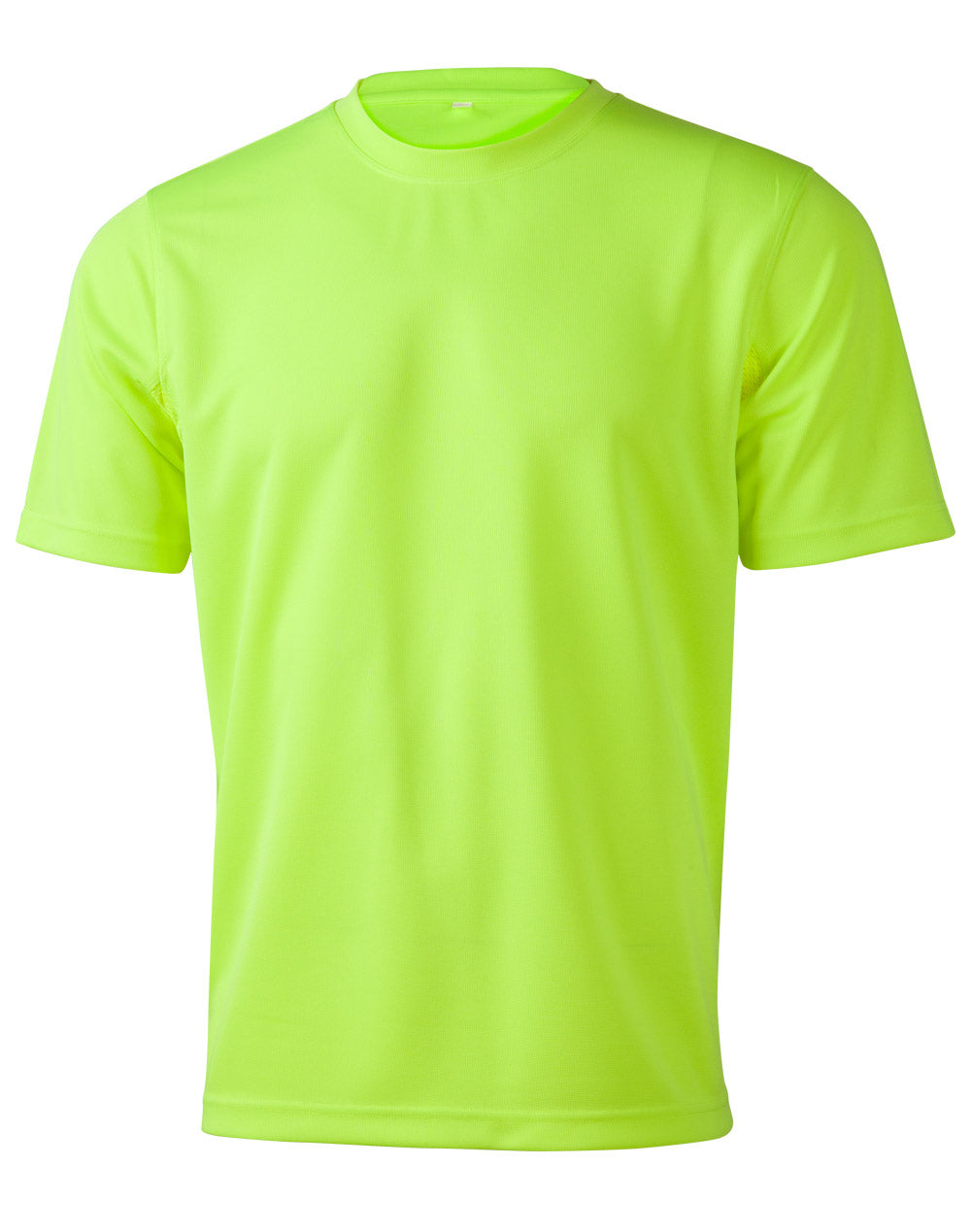 Hi-Vis Mini Waffle Safety Tee-Unisex - Yellow