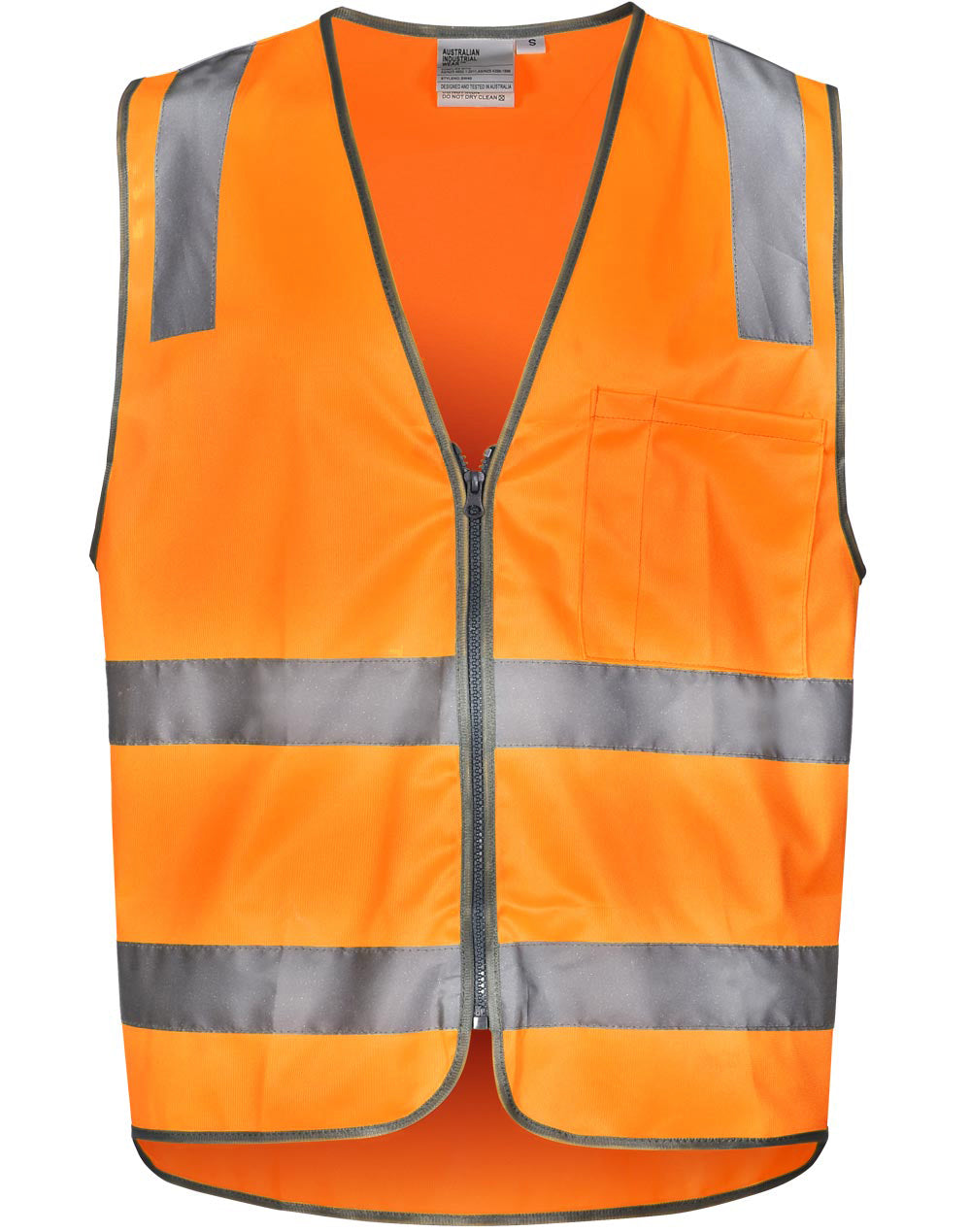 Vic Rail Hi Vis Safety Vest- Unisex - Orange