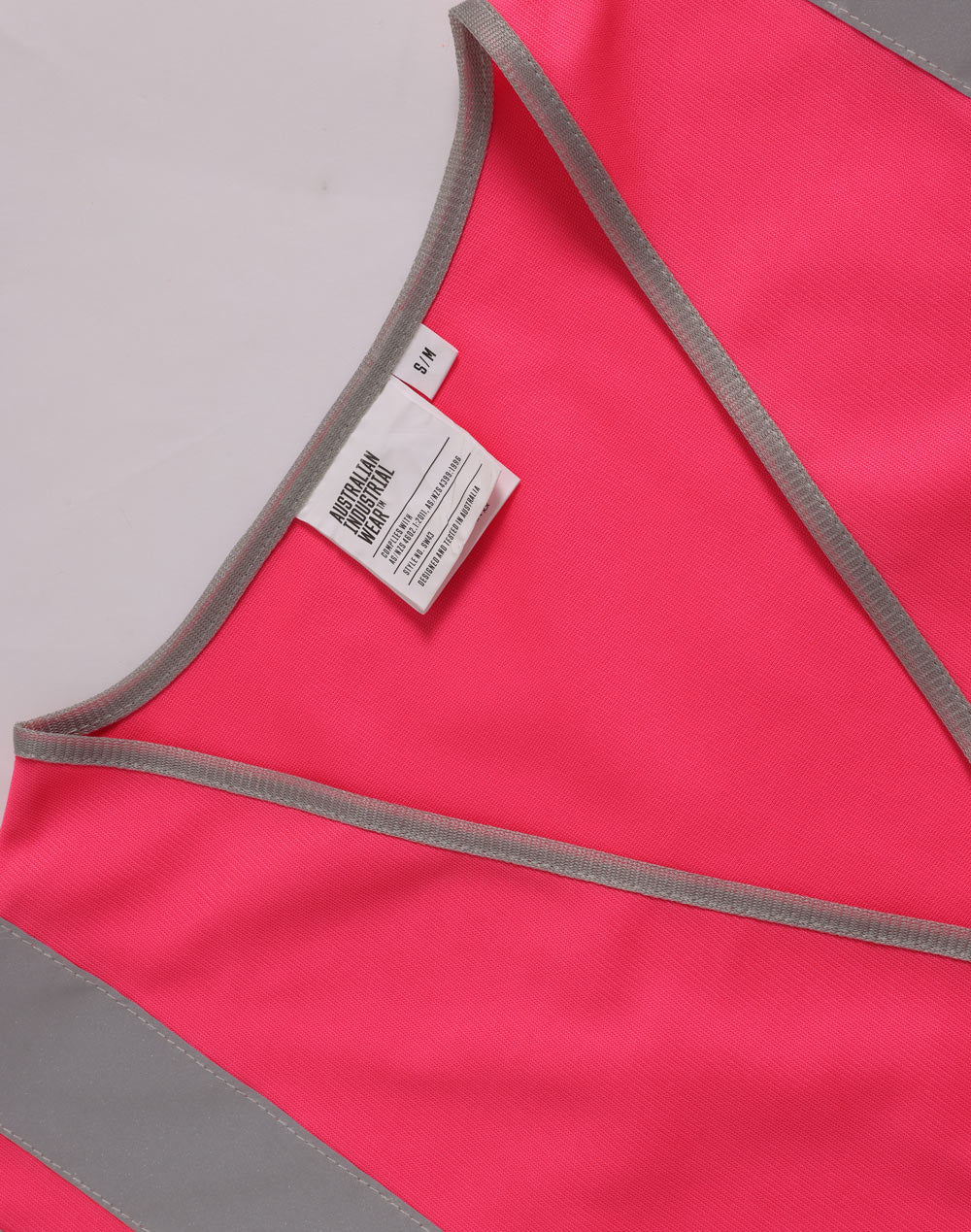 Safety Vest With Shoulder Tapes - Pink