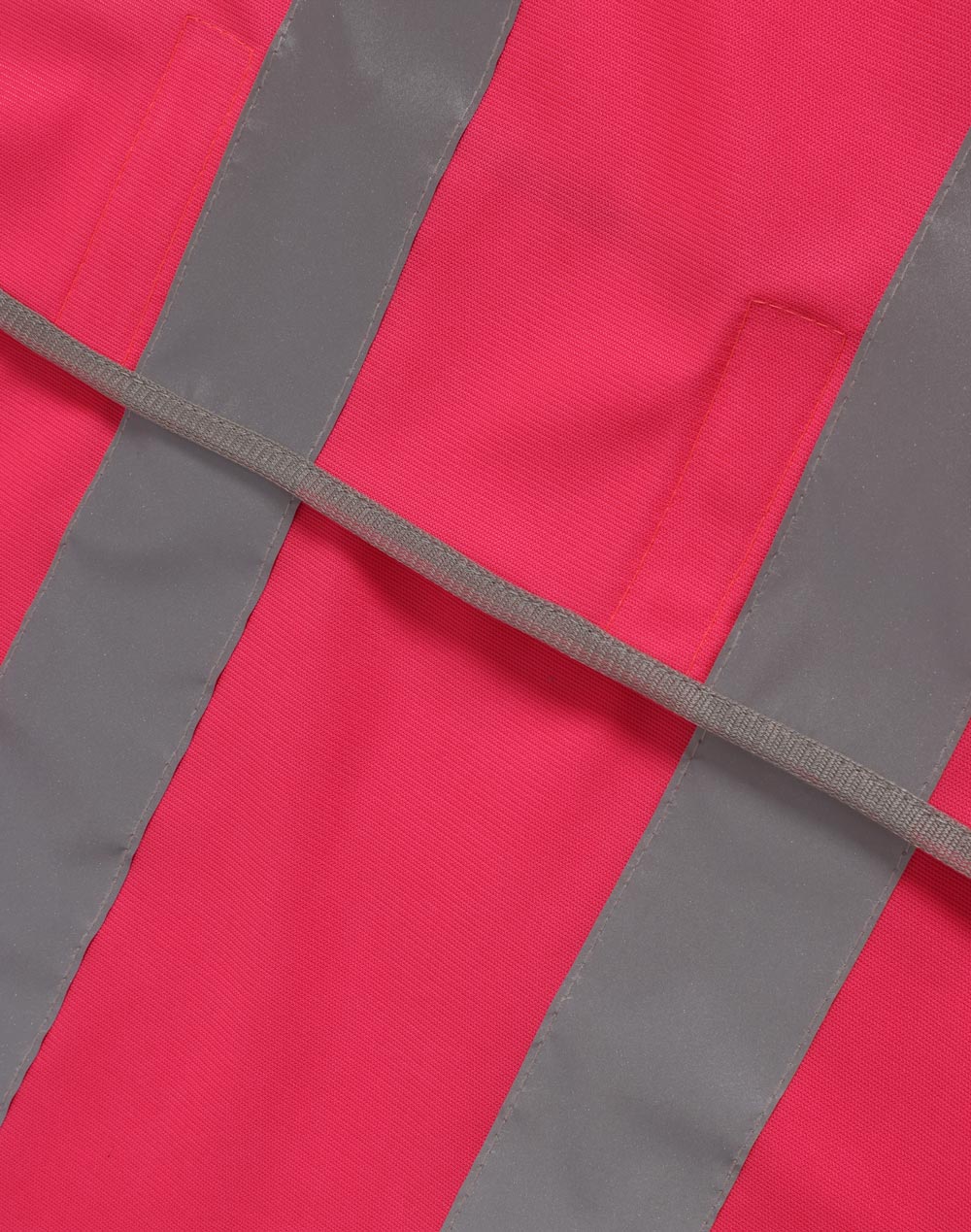 Safety Vest With Shoulder Tapes - Pink