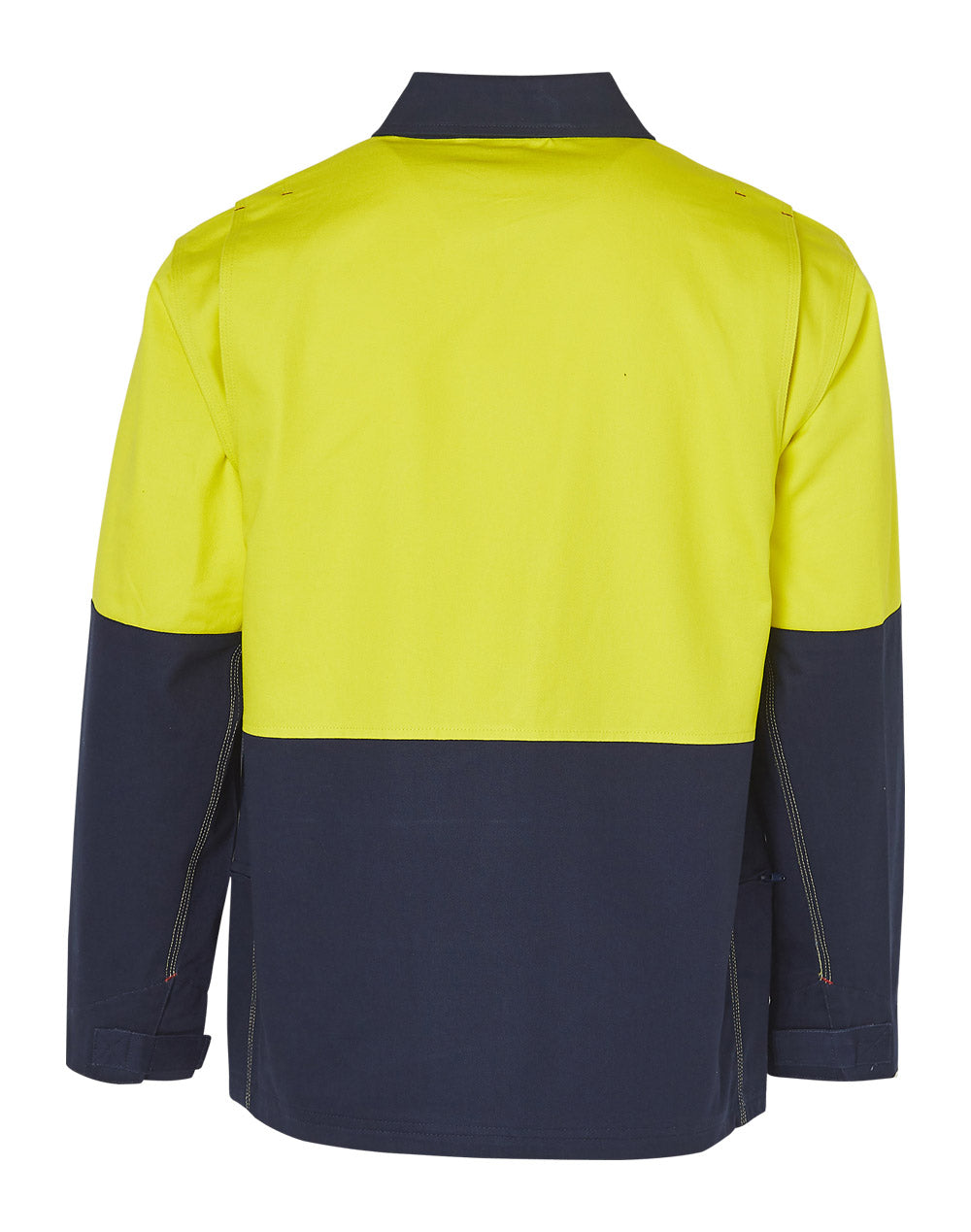Hi-Vis Cotton Jacket - Yellow Navy