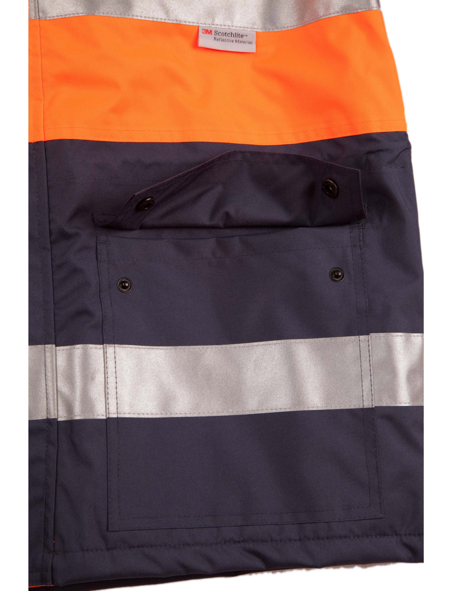 Hi-Vis Long Line Jacket Polar With Fleece Lining