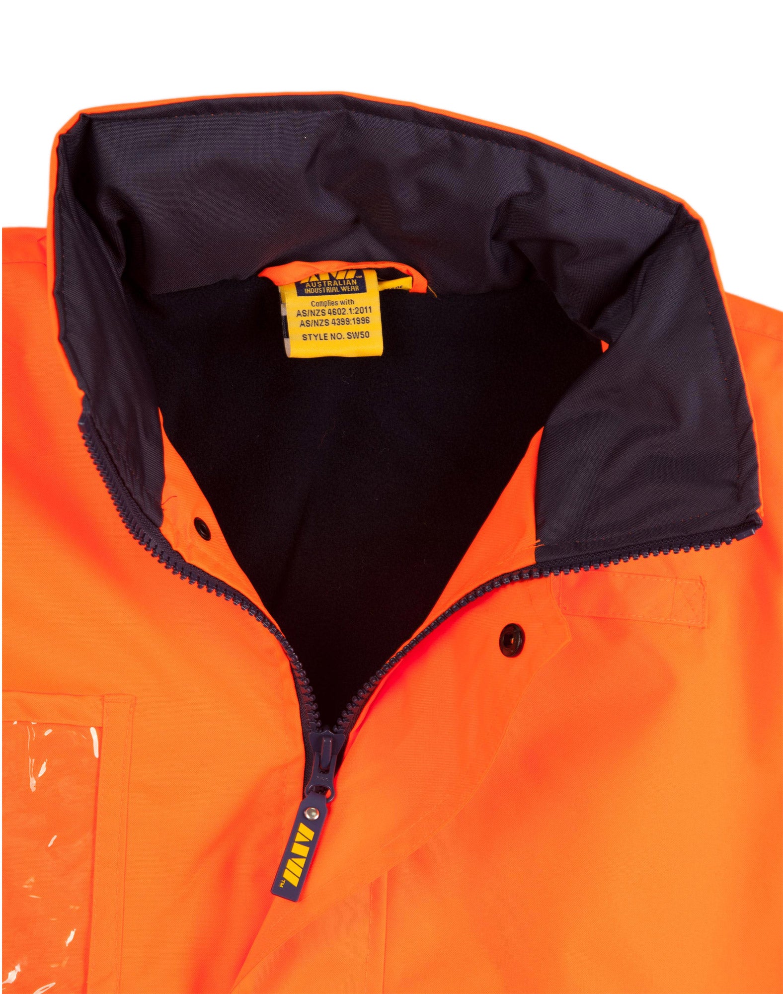 Hi-Vis Long Line Jacket Polar With Fleece Lining