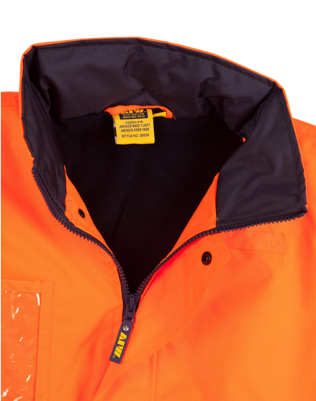 Hi-Vis Long Line Jacket Polar With Fleece Lining