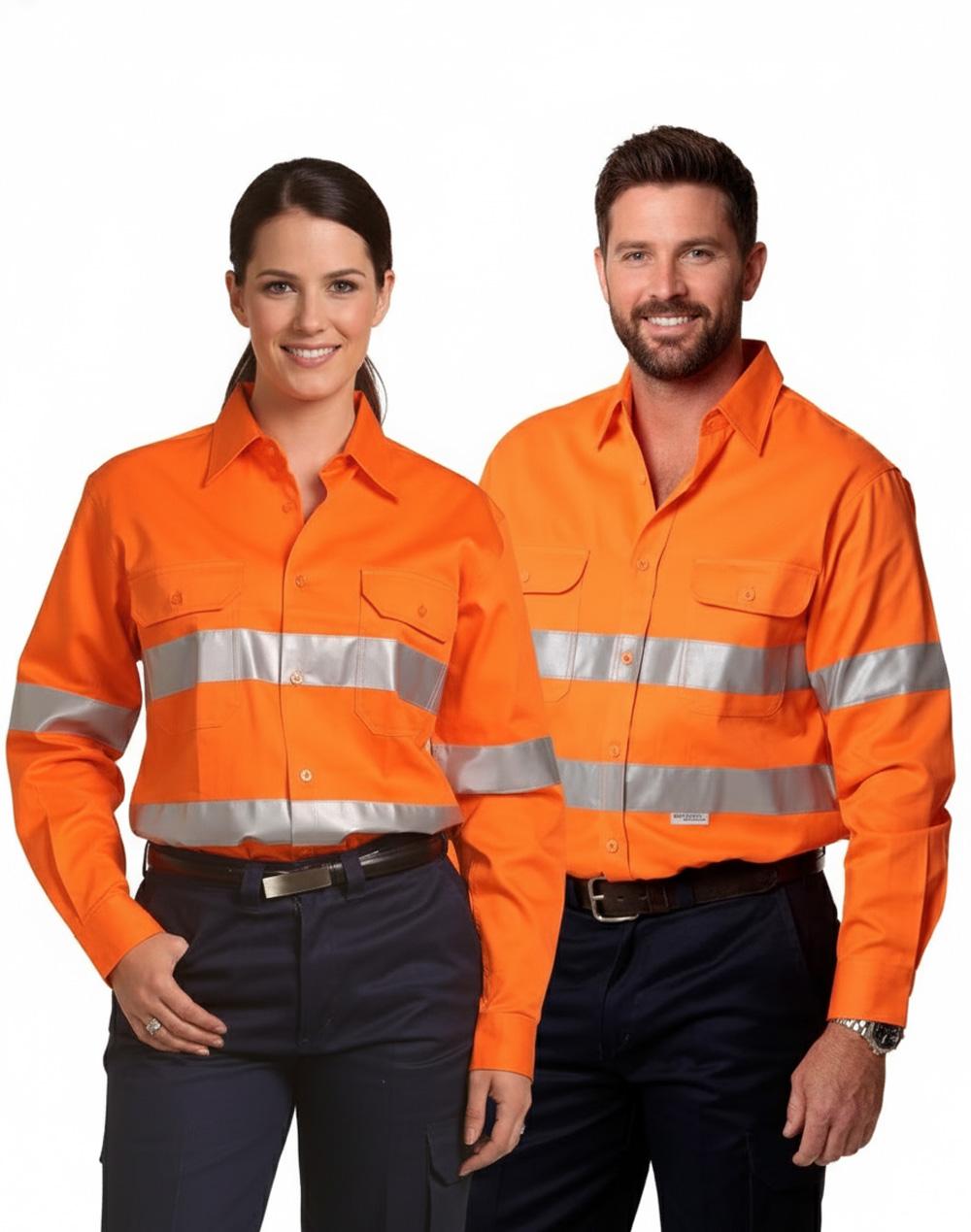 Cotton Drill Safety Shirt - Unisex