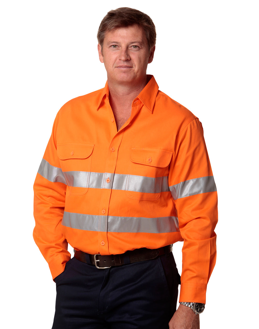 Cotton Drill Safety Shirt - Unisex