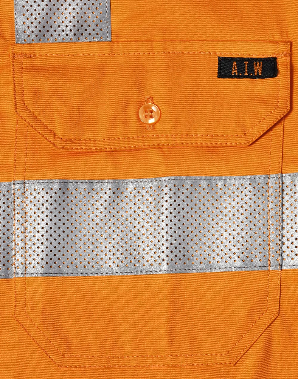 Vic Rail Lightweight Safety Shirt- Unisex - Orange
