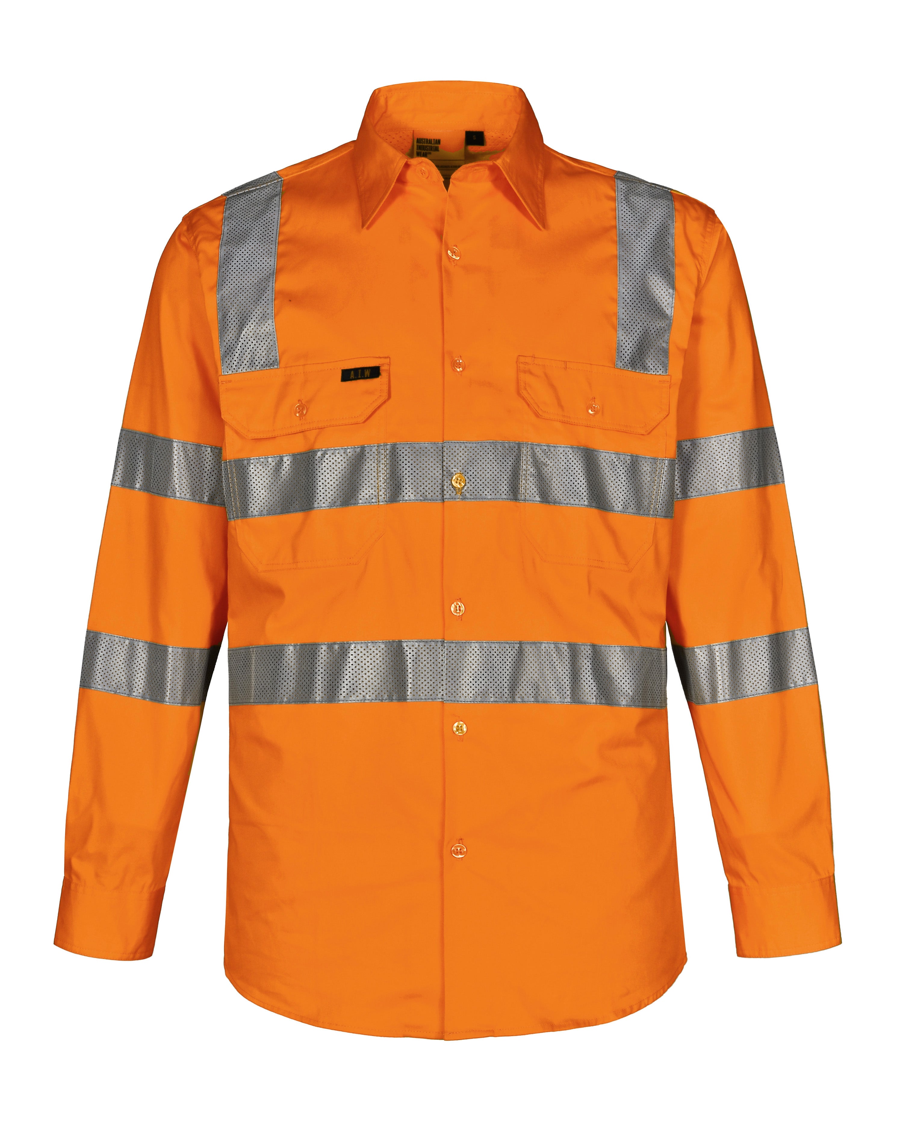 Vic Rail Lightweight Safety Shirt- Unisex - Orange