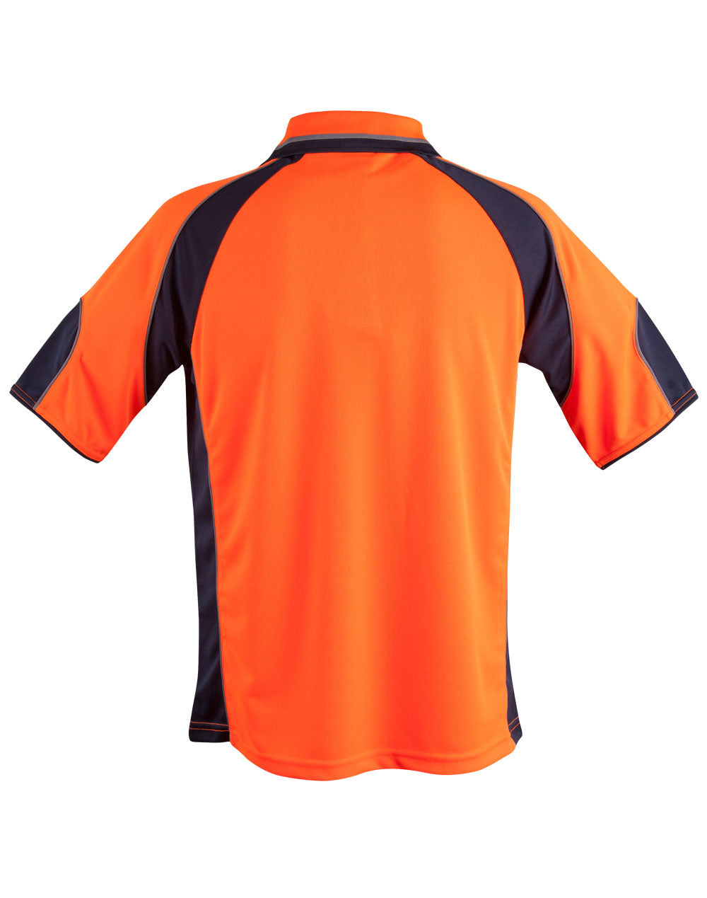 High-Vis Polo - Unisex - FluoroOrange Navy