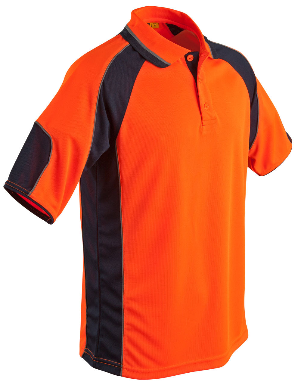 High-Vis Polo - Unisex - FluoroOrange Navy