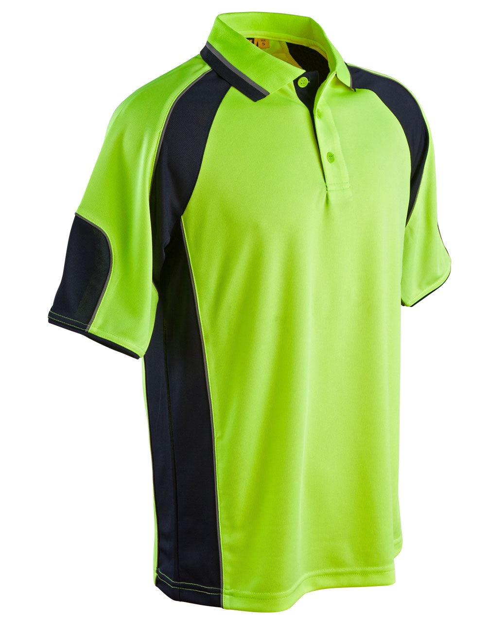 High-Vis Polo - Unisex - FluoroYellow Navy