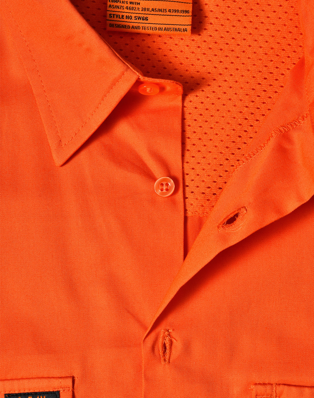 Nsw Rail Lightweight Safety Shirt - Orange